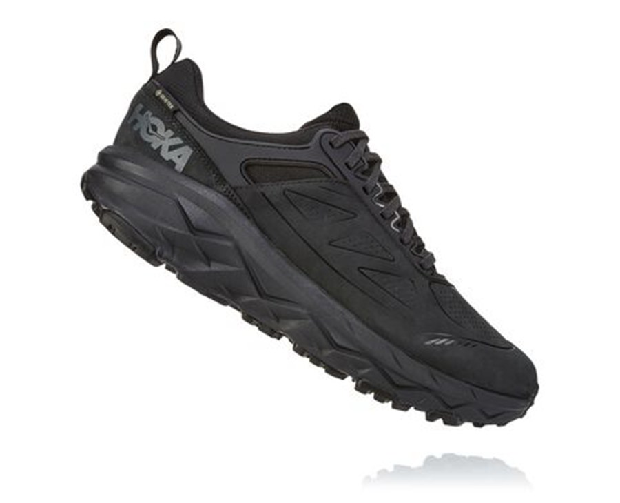 Trail Shoes Mens - Hoka One One Challenger Low GORE-TEX - Black - WNCFQRM-39